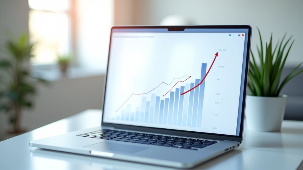 Graphique montrant la croissance exponentielle des revenus avec une courbe ascendante