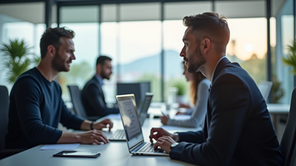 Notre équipe travaillant sur la stratégie de croissance composée