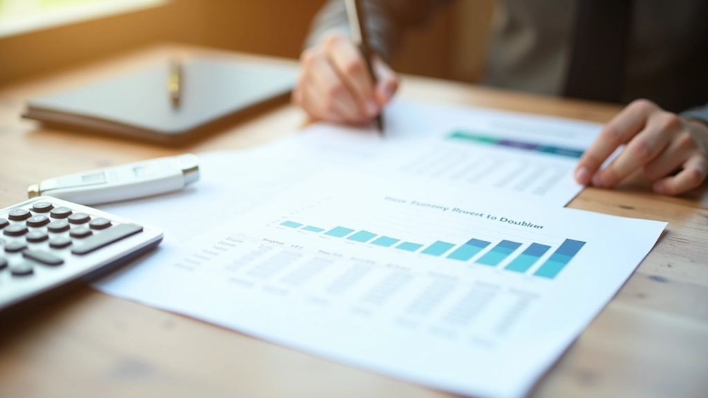 Tableau montrant les années nécessaires pour doubler à différents taux de croissance