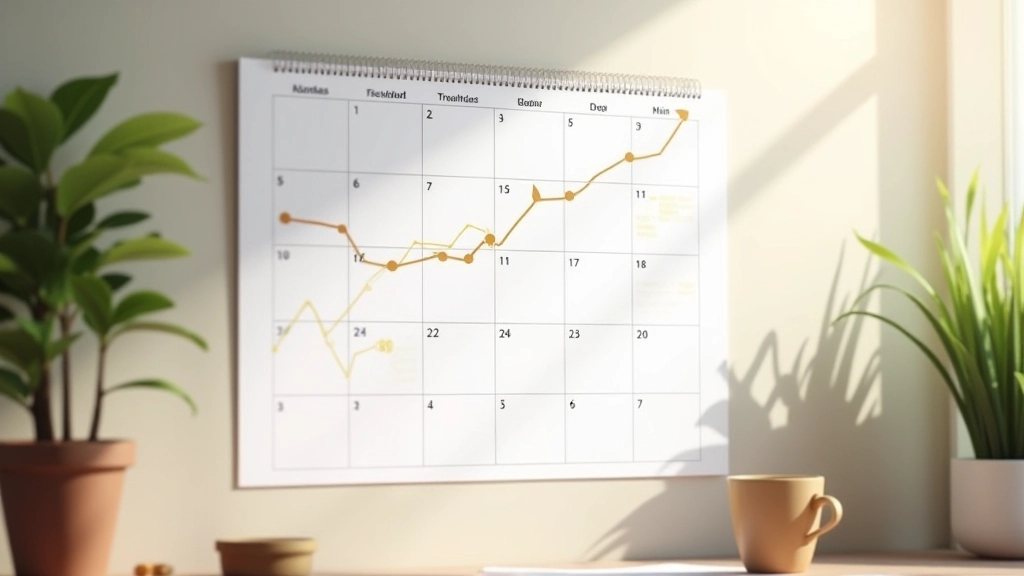 Calendrier montrant les jalons de croissance et les objectifs